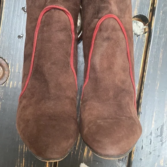 *VINTAGE* Yves Saint Laurent Brown Suede Boots